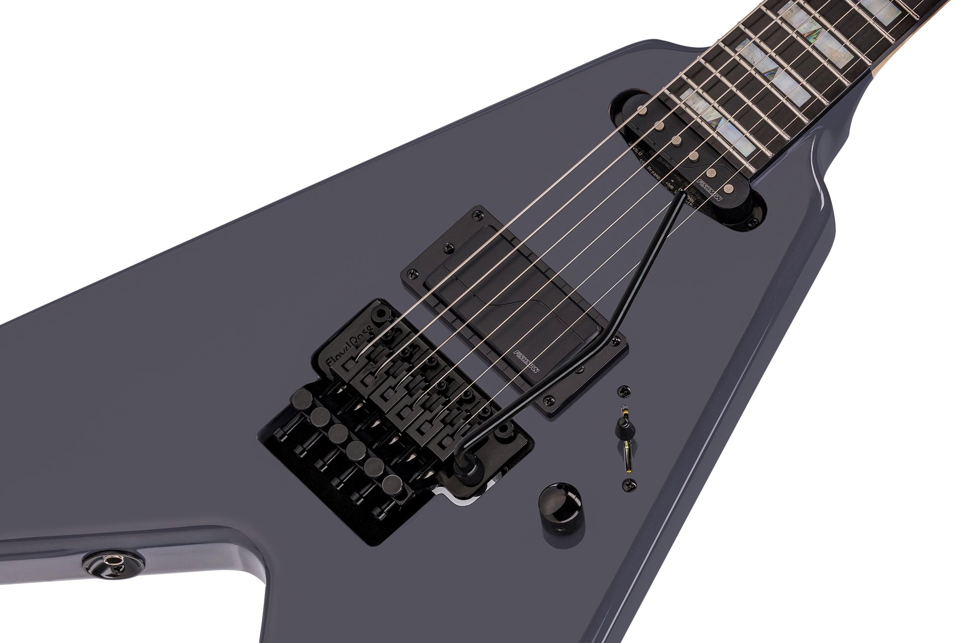 Artist Line Shark Series WH-1, w/ Floyd Rose - Solid Overland Gray High Polish